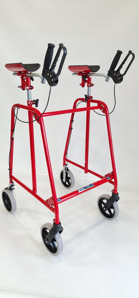 Rehab Forearm Walker – 2 Castors(8″)/ 2 wheels (8″) With Brakes