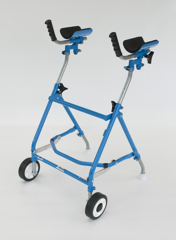 Junior Rover Walker with Forearm Troughs – 2 Wheels / 2 Glide Feet