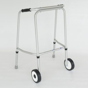 Standard Adjustable Walker NARROW – 2 Wheels / 2 Rubber Feet