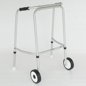 Standard Adjustable Walker SHORT 2 Wheels / 2 Glide Feet