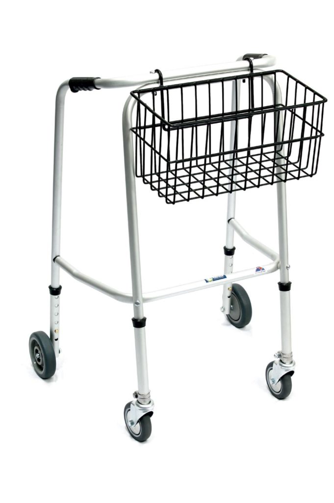 Standard Adjustable Walker 2 Castors / 2 Wheels Tubular Equipment