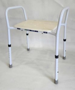 Shower Stool Heavy Duty Adjustable Height With Arms