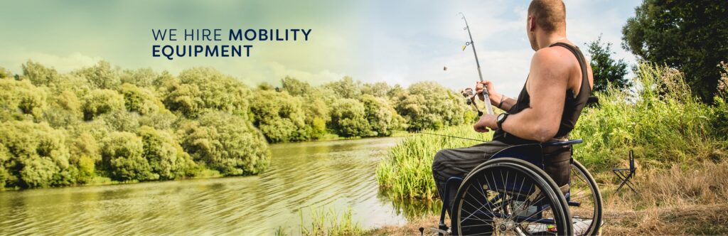 Man on a wheelchair