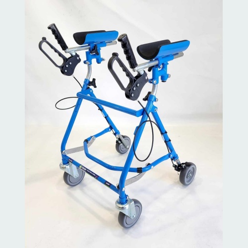Junior Rover Walker with Forearm Troughs & Brakes - 2 Castors / 2 Wheels