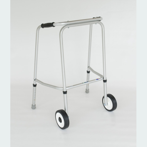 Standard Adjustable Walker - Narrow - 2 Wheels / 2 Rubber Feet