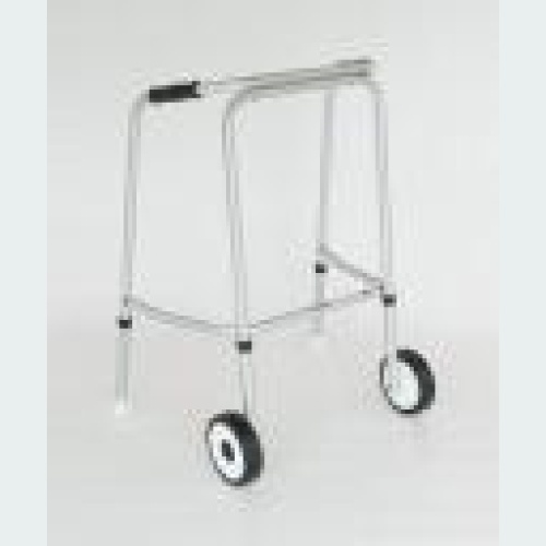 Standard Adjustable Walker - Short - 2 Wheels / 2 Glide Feet