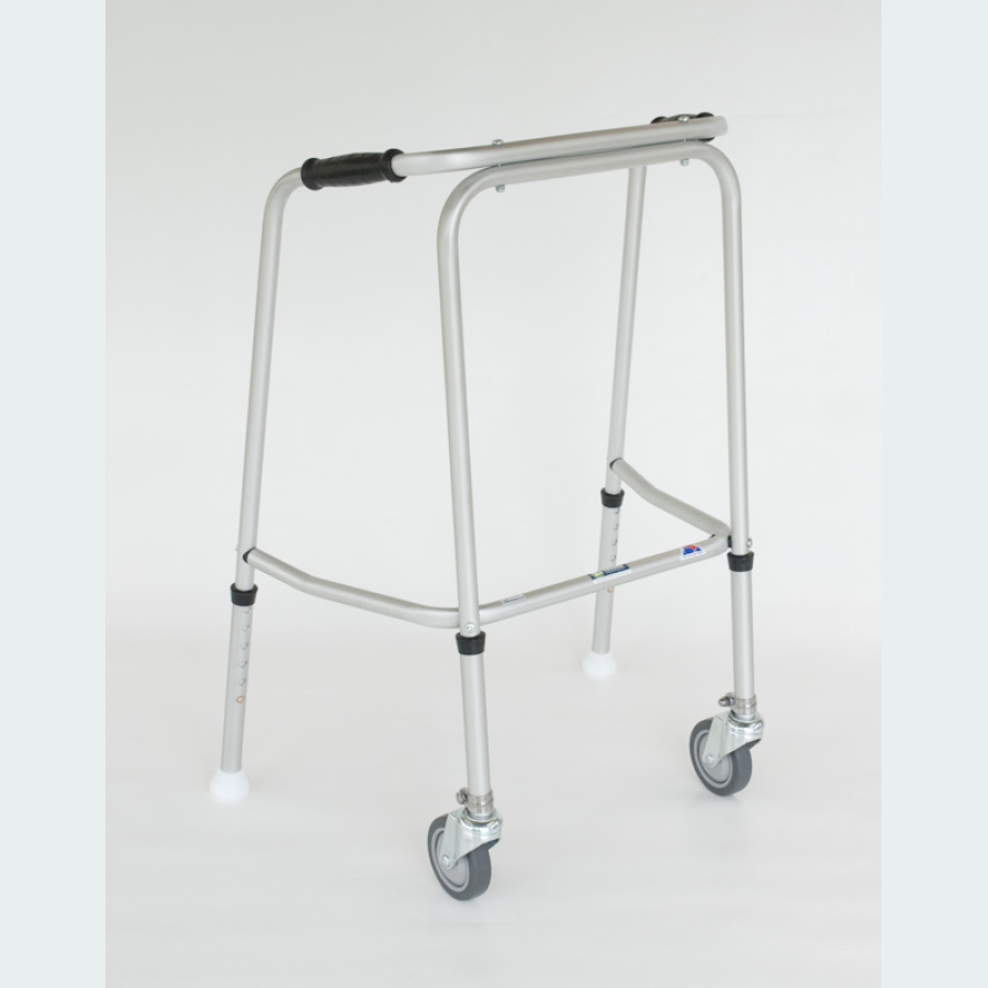 Standard Adjustable Walker - 2 Castors / 2 Glide Feet