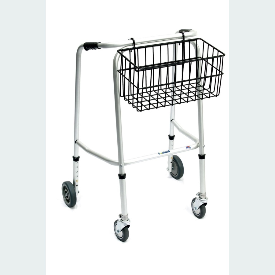 Standard Adjustable Walker - Short - 2 Castors / 2 Wheels