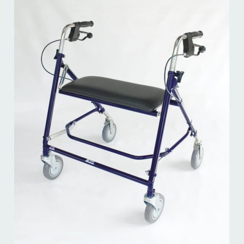 Seated Super Giant Folding Rehab Walker with Standard Handles & Brakes - 2 Castors / 2 Wheels Seated Super Giant Folding Rehab Walker with Standard Handles & Brakes - 2 Castors / 2 Wheels
