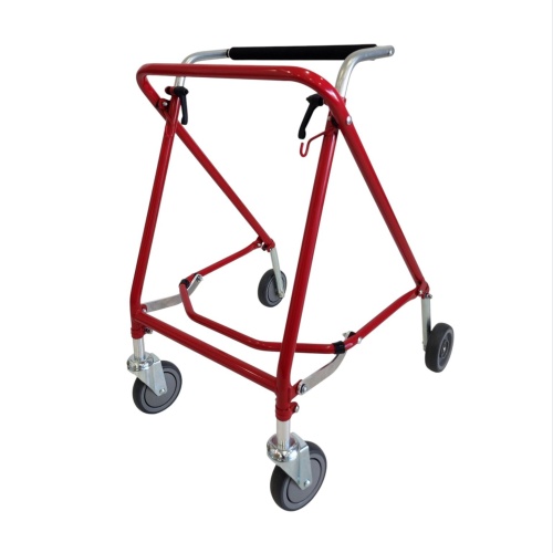 Easy Folding Rehab Walker with Pram Handle - 2 Castors / 2 Wheels